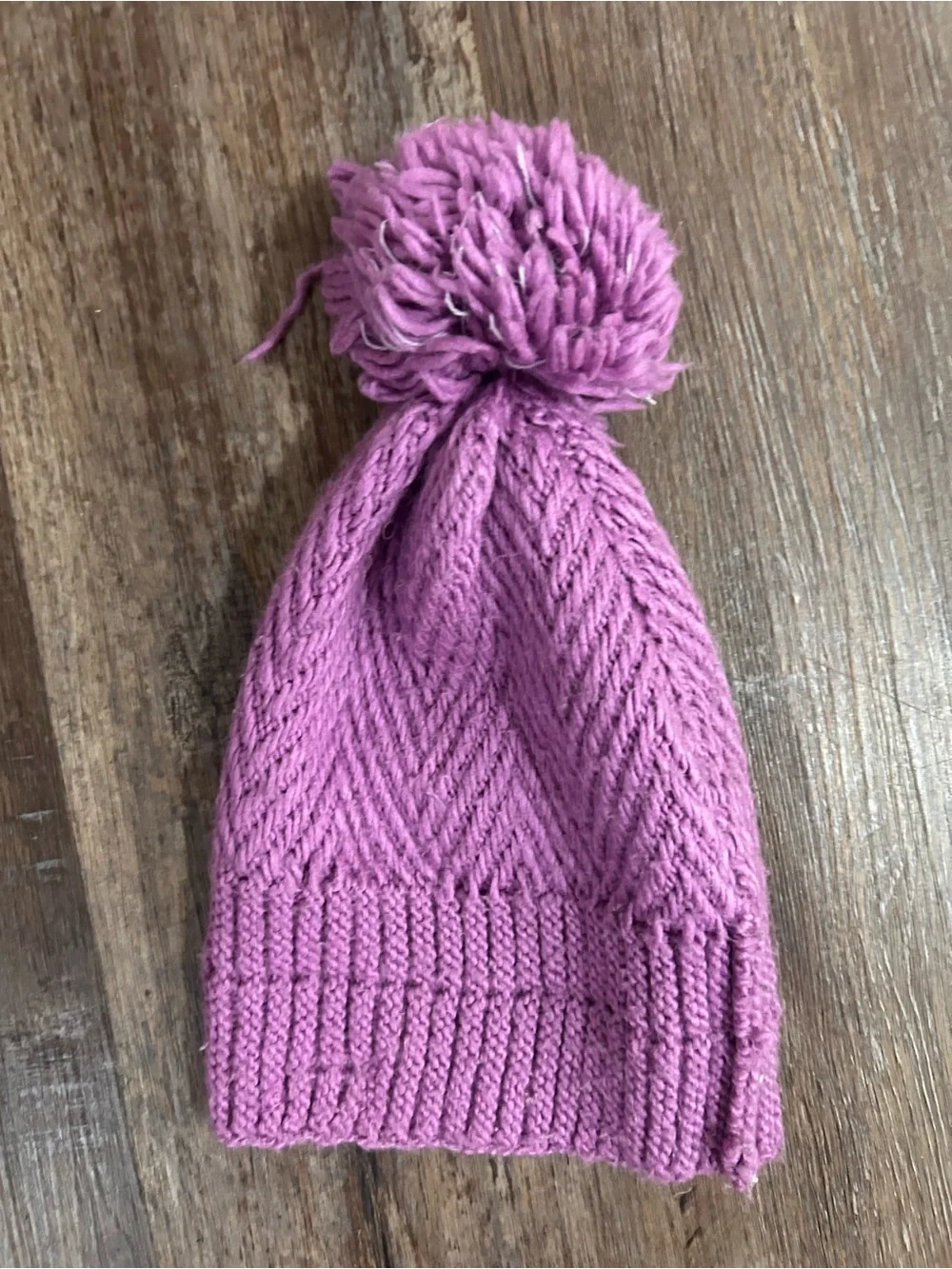 adidas Kids Pink Pom-Pom Knit Beanie